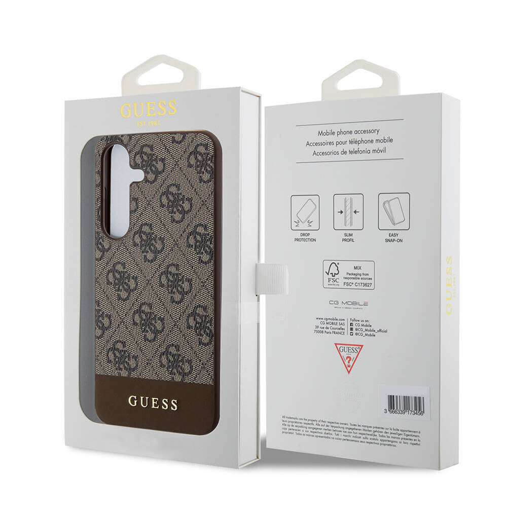 Guess Galaxy S24 Plus Orjinal Lisanslı PU Deri Şerit Logo Dizaynlı Kılıf Guess Galaxy S24 Plus Orjinal Lisanslı PU Deri Şerit Logo Dizaynlı Kılıf
